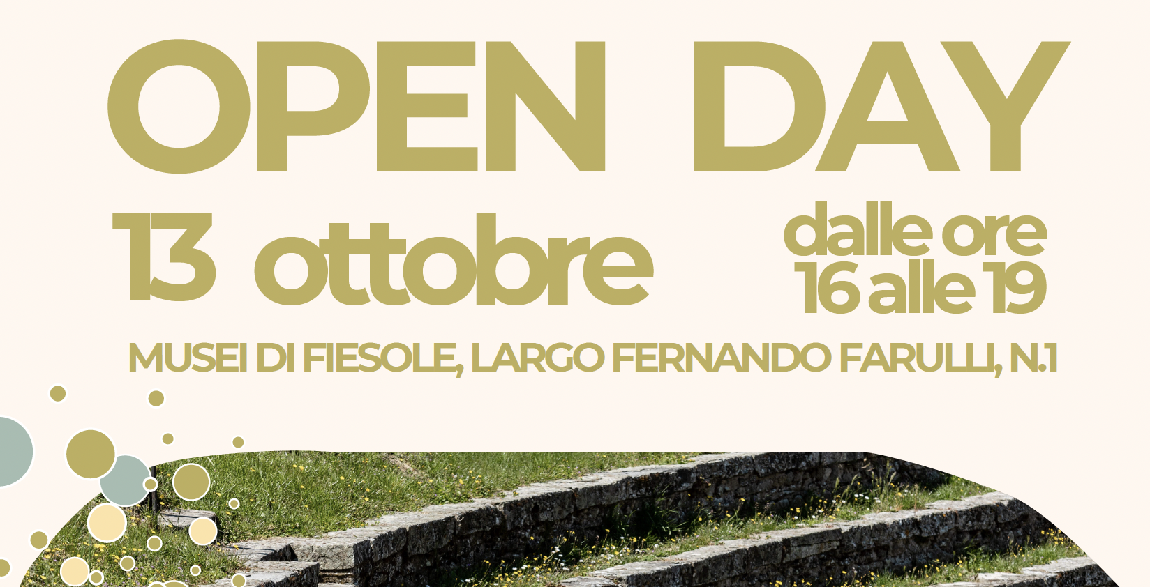 Open day Musei di Fiesole 13 ottobre dalle 16.00 alle 19.00